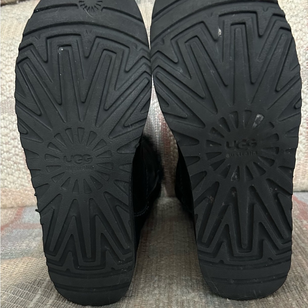 UGG Black Suede Bailey Button II Boots - Picture 12 of 12